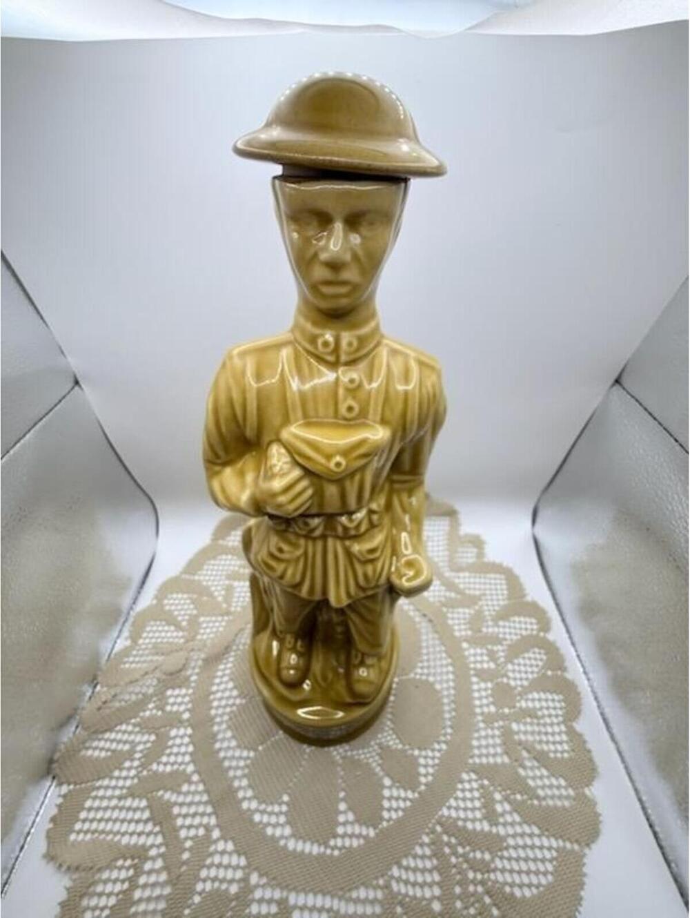 Vintage 1979 Michter’s American Legion Doughboy Soldier Whiskey Decanter Empty